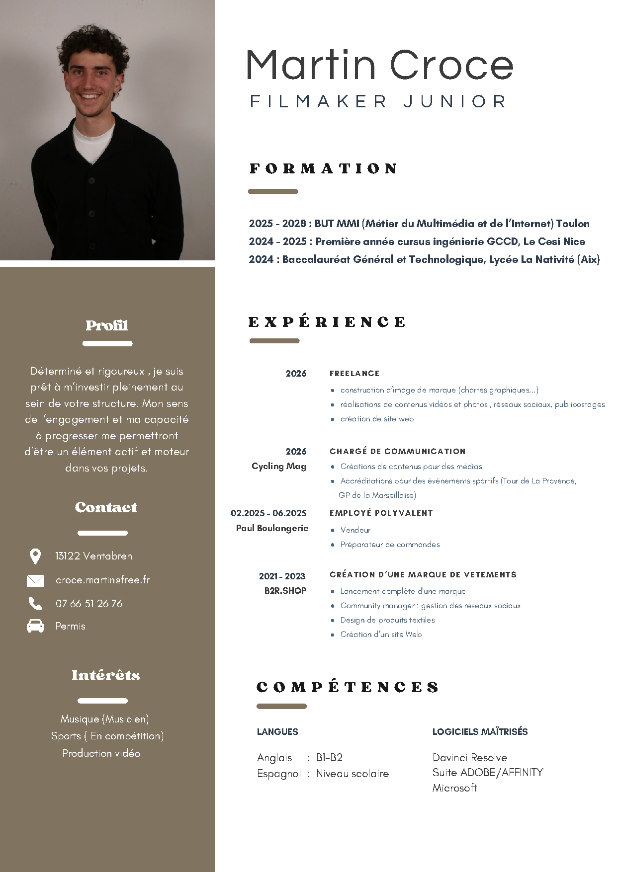 CV Martin Croce